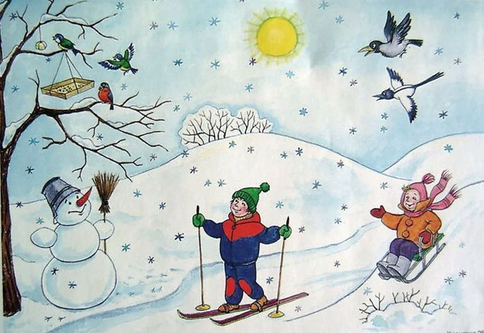 Занятия по физической культуре в зимний период 
